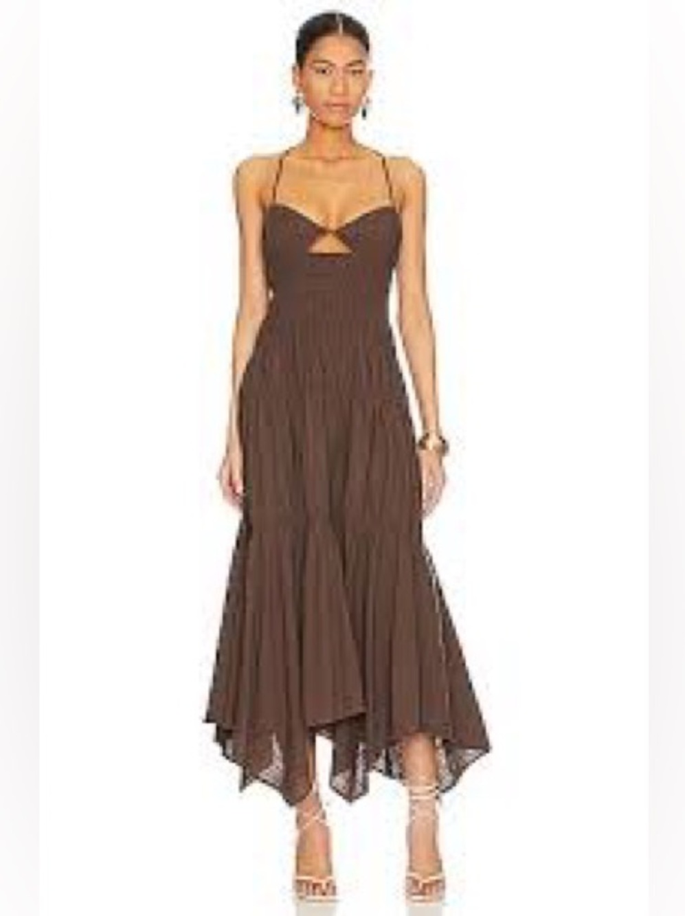 NWT 🟤 SNDYS Tahlia Dress in Chocolate🟤
